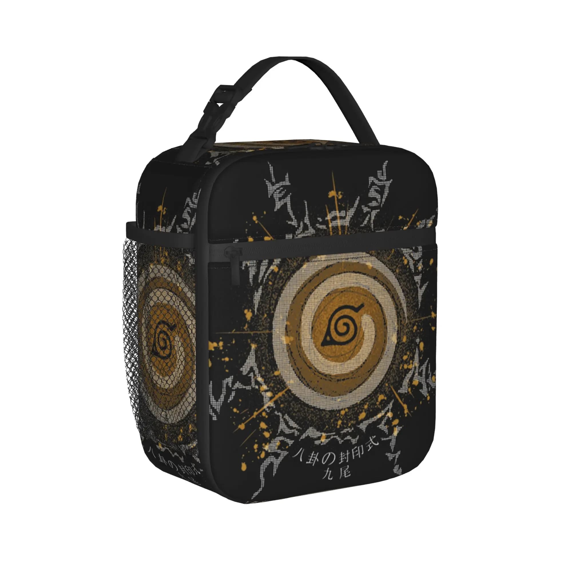 Kyubi Insulated Lunch Bag Large Akatsuki Pein Japan Anime Meal Container Thermal Bag Lunch Box Tote Beach Travel Girl Boy
