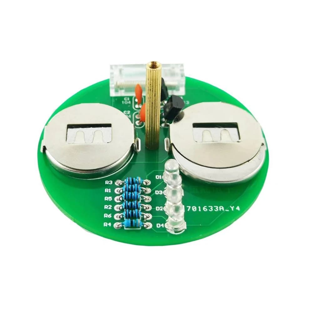 DC6V Kit elettronico fai da te LED Giroscopio Kit di saldatura fai da te Lanterna rotante Componenti in linea Set di kit di progetto di saldatura elettronica fai da te