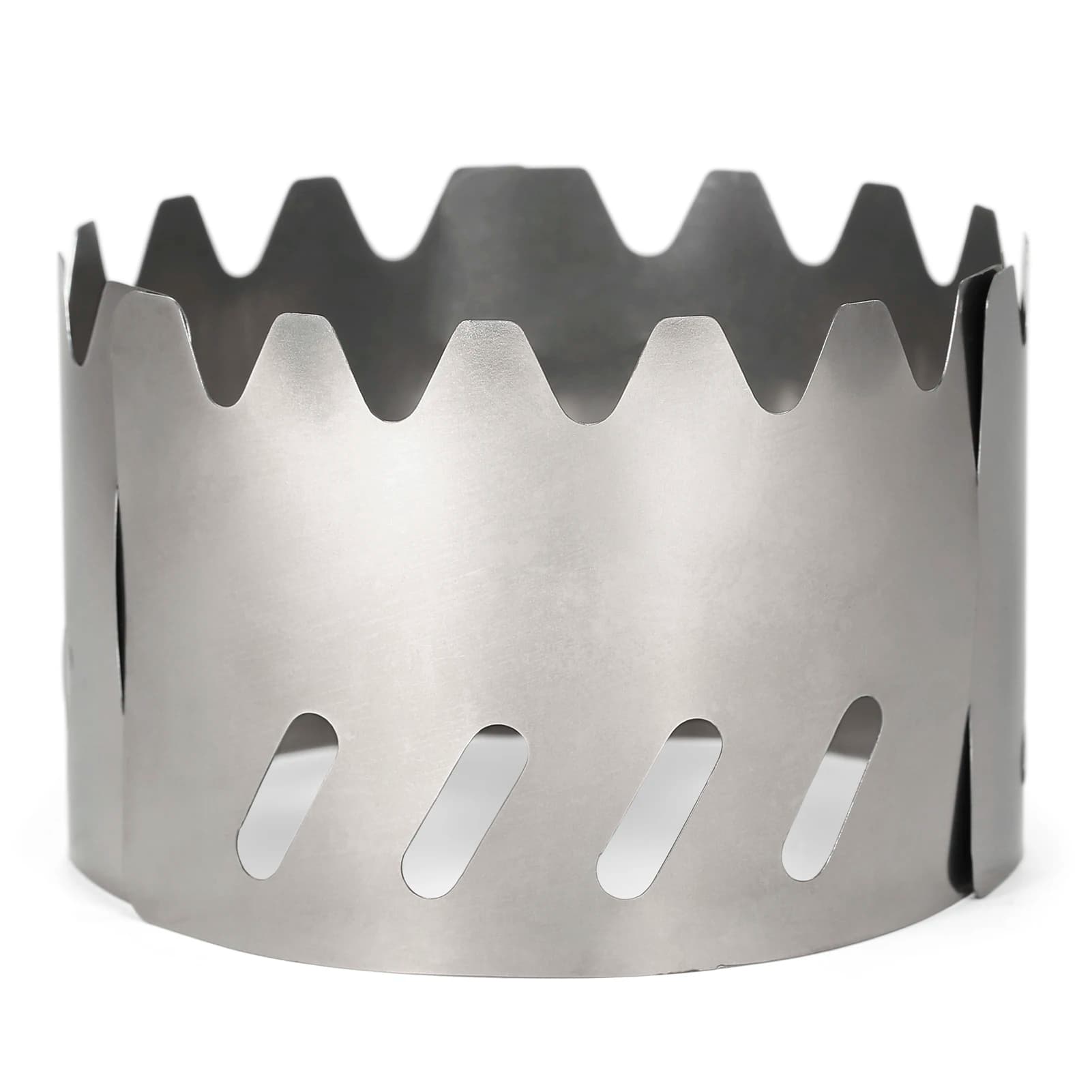 Portable Titanium outdoor cooker with camping screen, hiking and backpacking.