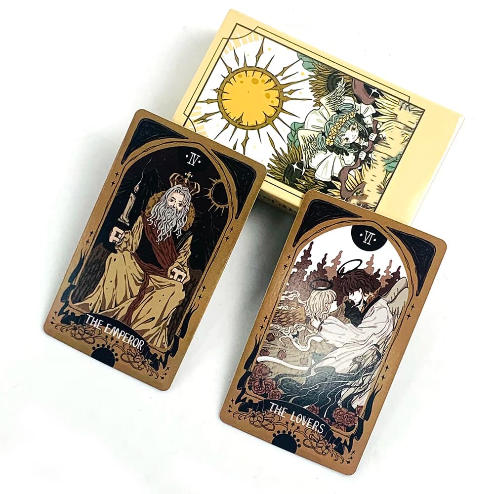 Carte dei Tarocchi, giochi di divinazione del destino, gioco da tavolo per feste, illustrazioni vivaci, ideali per principianti, meditazione e giochi di società