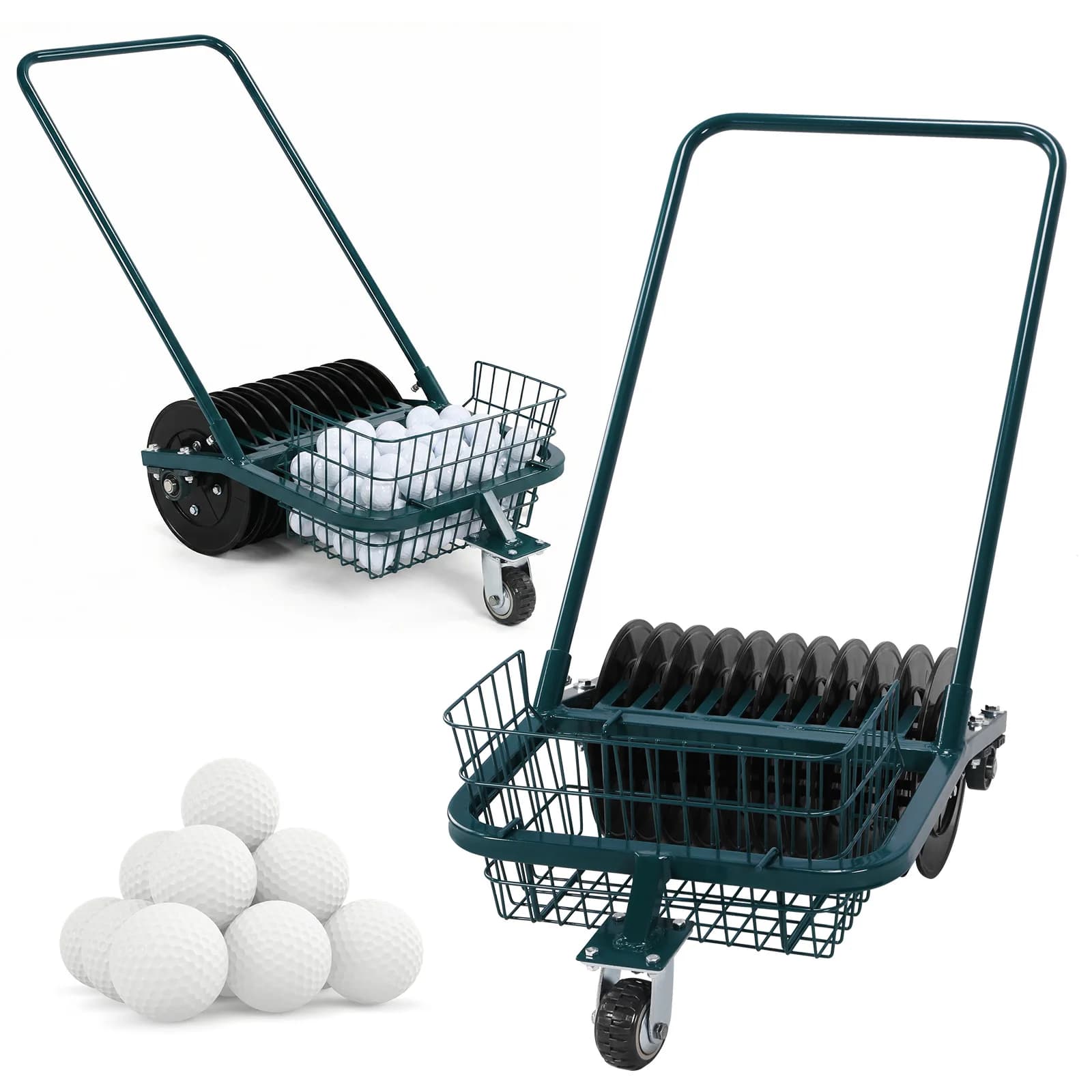 Raccoglitore di Palline da Golf Senza Necessità di Piegarsi, Strumento per Recupero Palline, Risparmio di Tempo ed Energia per Allenamento e Pratica in Giardino