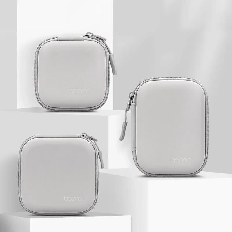Borsa Portatile Mini Rigida per Gadget Digitali, Custodia per Auricolari e Caricabatterie, Organizzatore per Cavi Dati e Chiavette USB