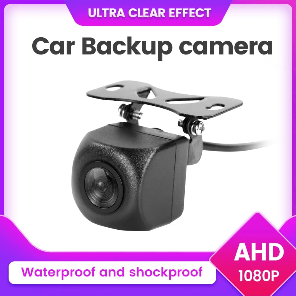 1080P 720P AHD/CVBS Black Car Rear Camera Grandangolo Waterproof Night Vision Universal Parking Assistance Reverse Cable 6 m