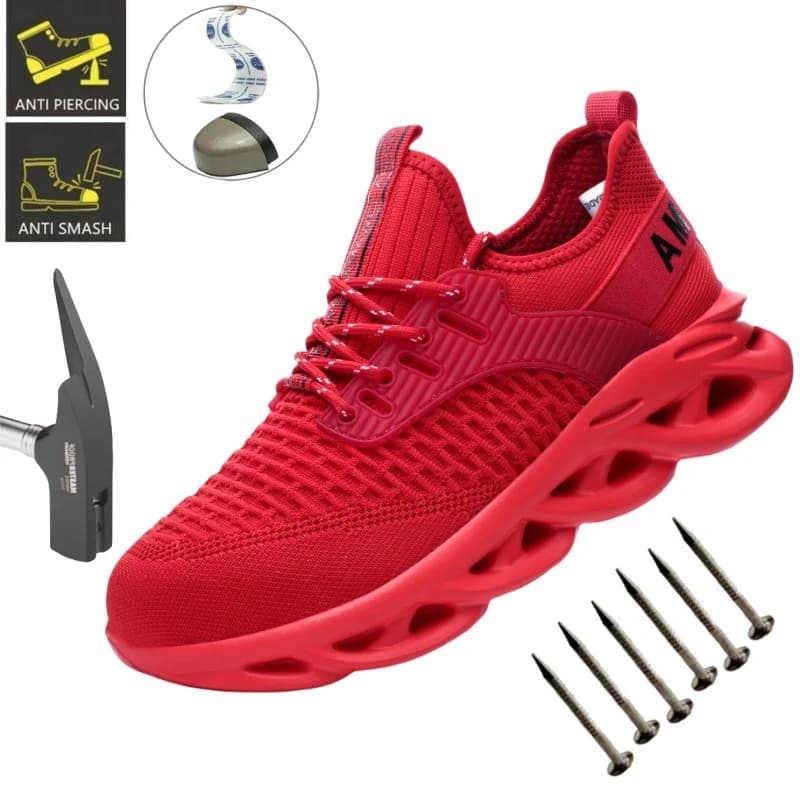 Protective safety shoes with men's steel tip Kevlar Solette outdoor work shoes lightweight non-slip resistant to abrasion for men