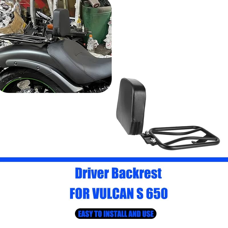 Dossiera passeggero moto per Kawasaki, Sissy Bar, Bagagli, Accessori, Can S, VN, EN 650, VN650, EN650, T1, 2015-2023