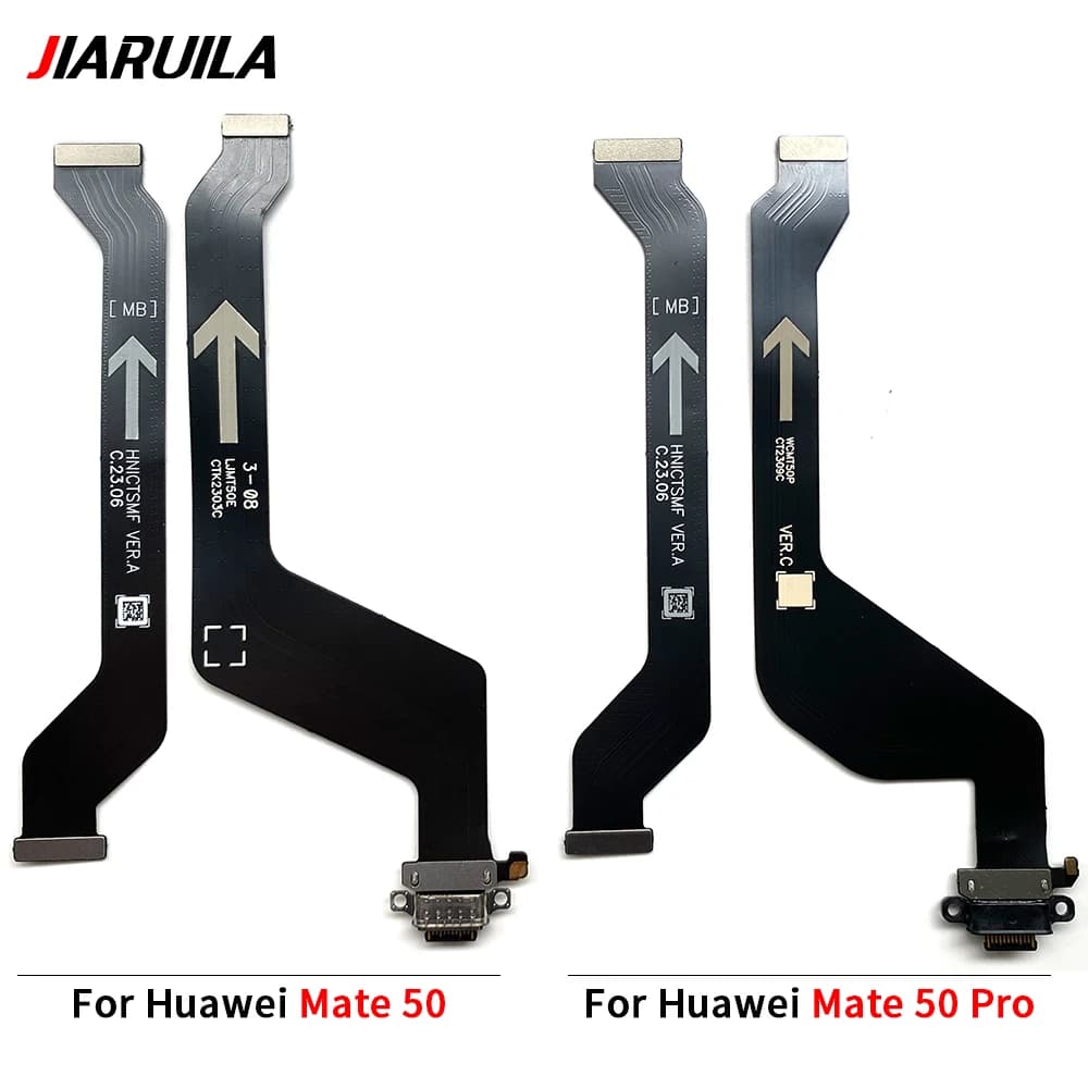 Per Huawei Mate 50 Pro P50: Cavo Flex Testato per Porta di Ricarica USB, Connettore Microfono e Scheda Madre Principale
