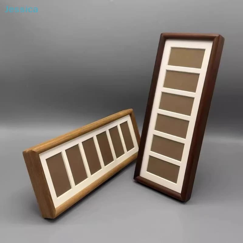 〔S〕Baby Growth Photo Album Frame Mini Photo Frame, 6-frame Picture Display Frame Retro Minimalism Home Decor
