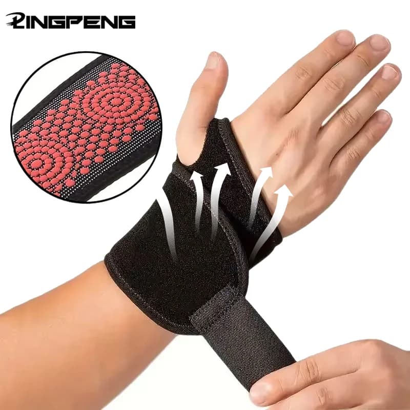 1 tutore di supporto regolabile per polsino sportivo avvolge la mano comoda cinturino da polso compressivo allevia la fascia di supporto per il polso in vita