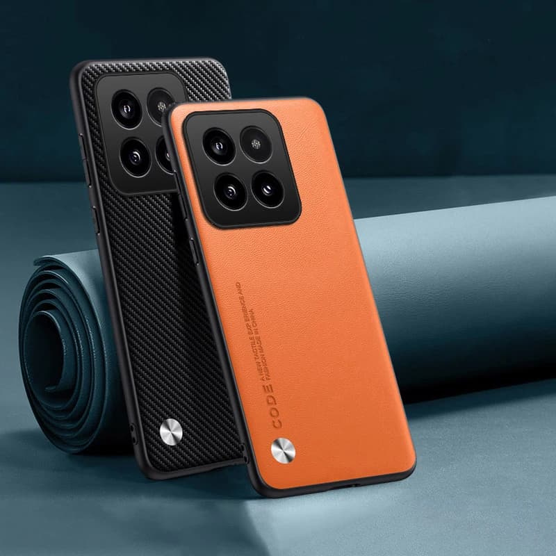 Per XIAOMI 15 Ultra 14 14T 13 13T 12 12X 12T 11 11T Pro Lite Pianura PU Pelle Silicone TPU Copertura di protezione della fotocamera Paraurti rigido