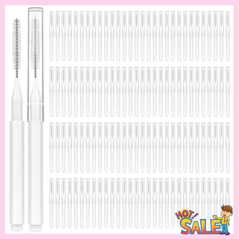 A88X 120Pcs Interdental Brushes, Braces Brush Cleaner For Teeth Cleaning Tools Spiral Brush For Efficient Oral Care