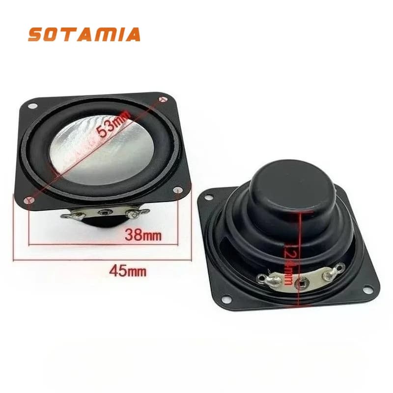 SOTAMIA 2Pcs Mini altoparlanti Audio Full Range 4 Ohm 10W 5W altoparlante acustico Stereo Bass Multimedia per altoparlanti Bluetooth
