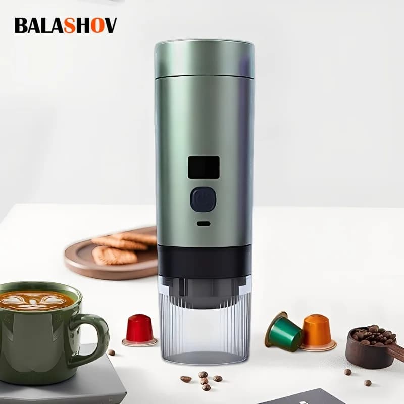 Macchina per caffè espresso portatile Macchina per caffè riscaldante Macchina per caffè espresso con estrazione concentrata ricaricabile per ufficio da viaggio
