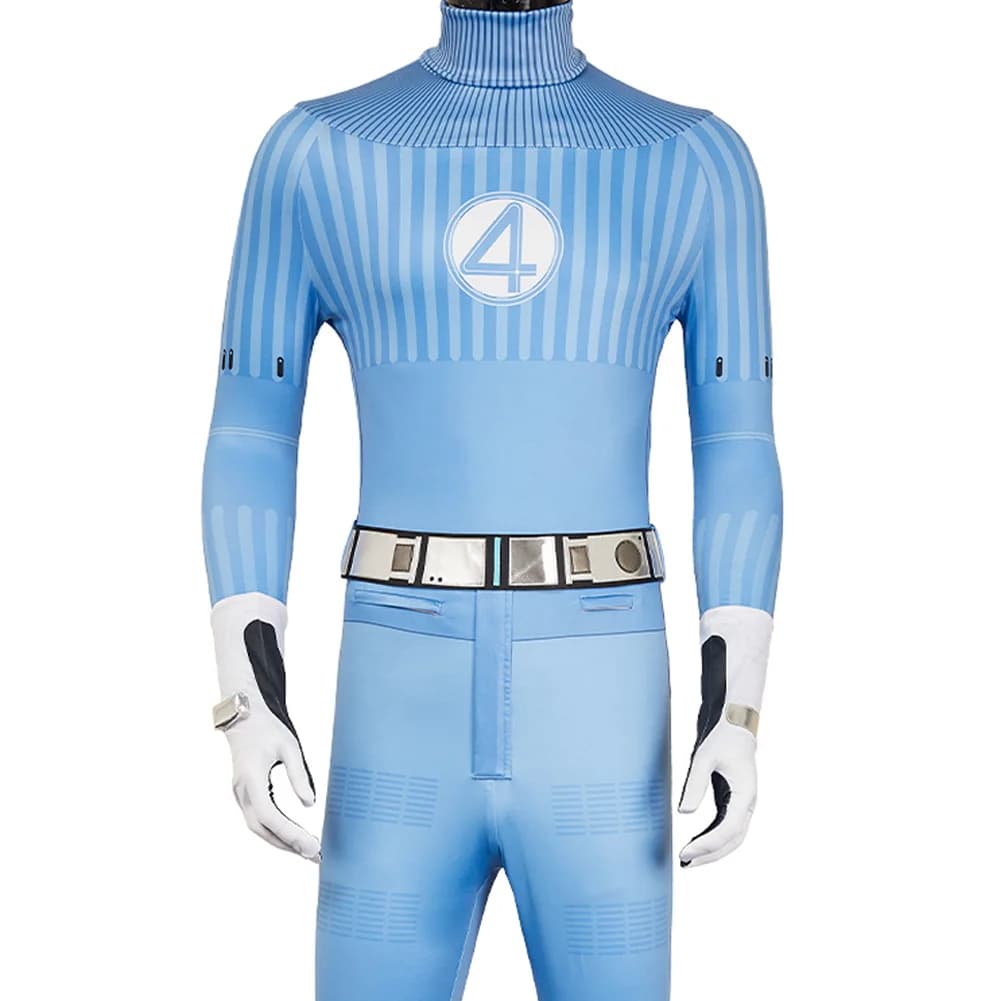 Fantasia Reed Richards Cosplay Abiti da battaglia 2025 Film 4 pezzi Fantastico Disfraz Costume da uomo Halloween Carnevale Abiti da festa