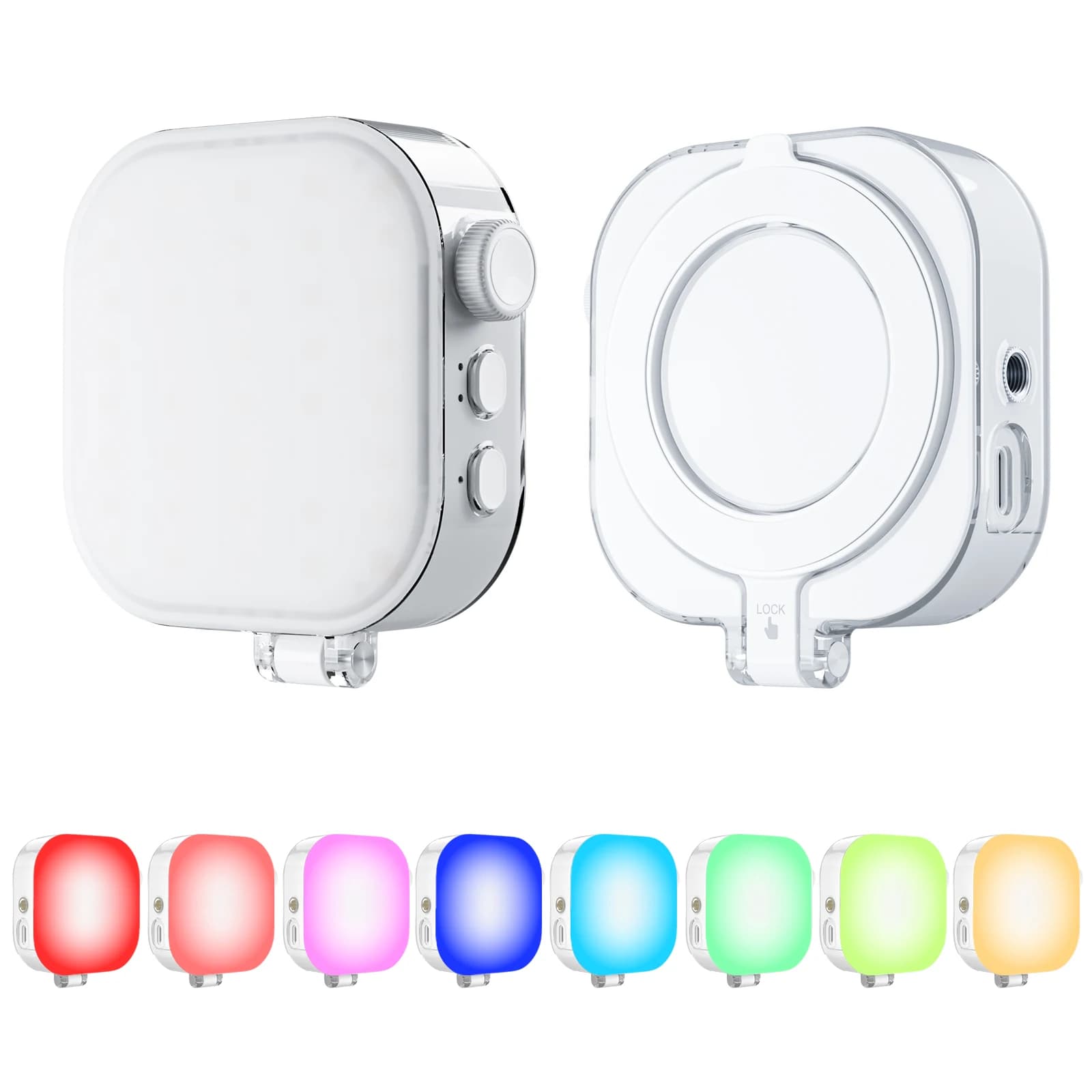 TELESIN Mobile Phone Magnetic Light Mini Desktop Ice Cube Light Portable Rgb Beauty Photo Customization Pocket Lights
