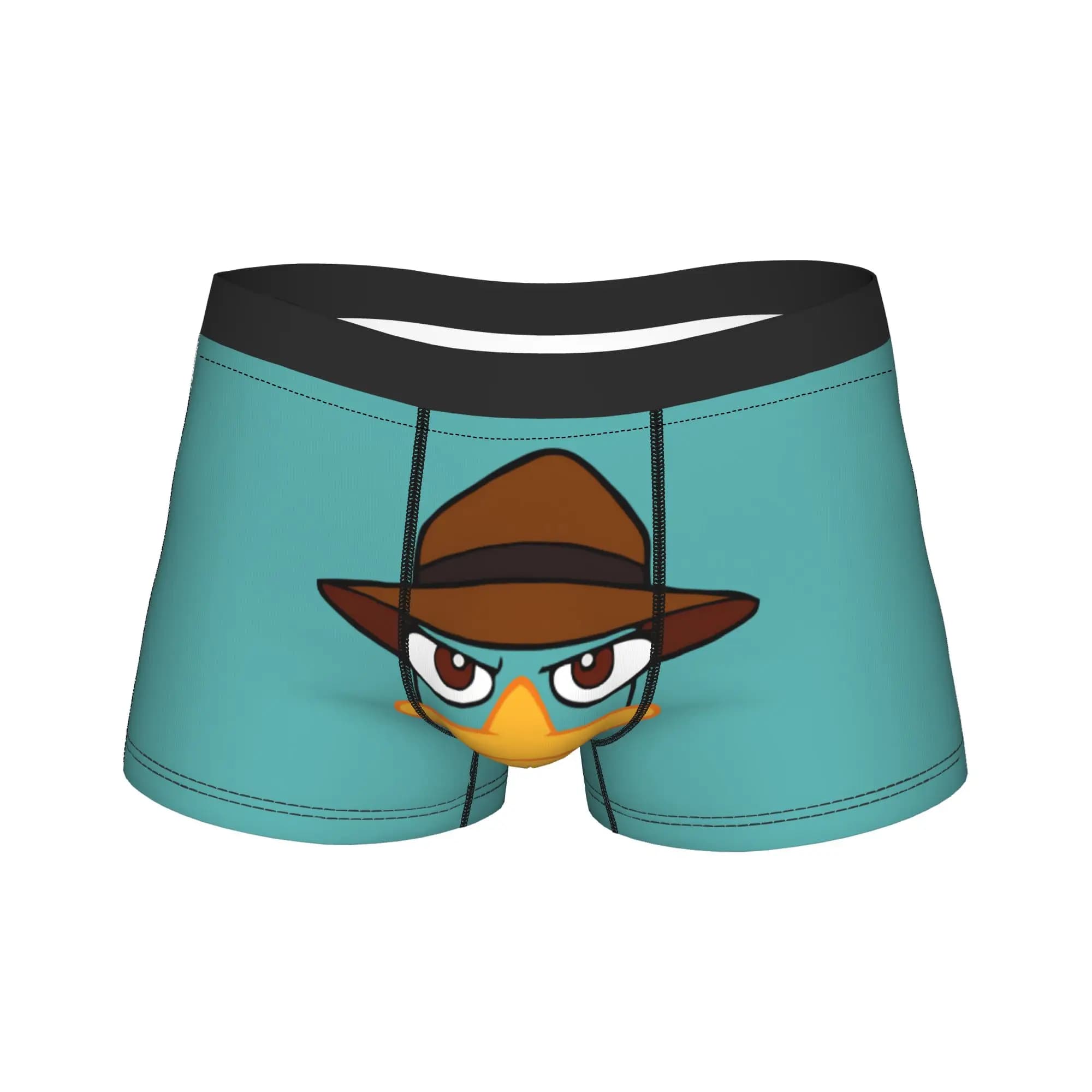 Perry The Platypus Shorts Briefs Agent P Underwear Hot Sale Men Comfortable Boxer Shorts Customs Plus Size Underpants