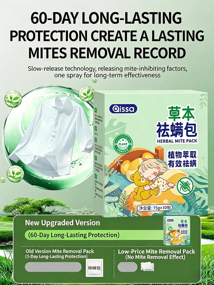 Kit Antiacaro alle Erbe dello Yunnan: Copriletto, Kit Antiacaro, Kit Medicato per la Rimozione degli Acari, Essenziale per l'Armadio, Coprimaterasso, Antipulci