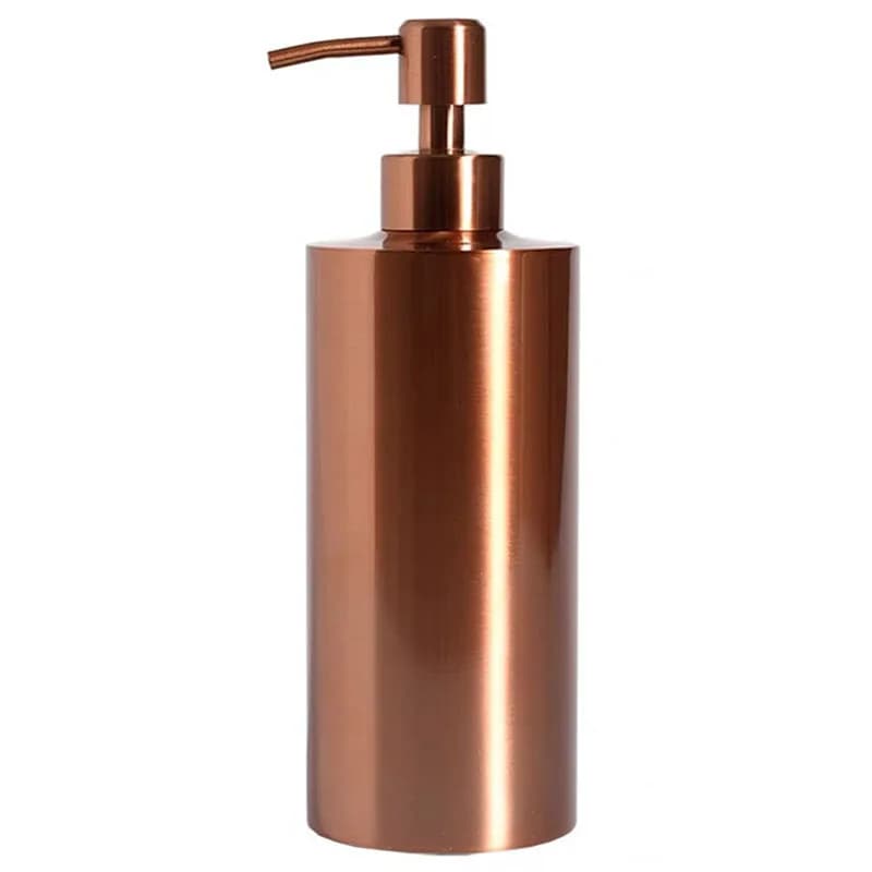 Dispenser di sapone da appoggio per bottiglia di disinfettante per le mani in acciaio inossidabile 304 Dispenser di sapone per lozione in oro rosa