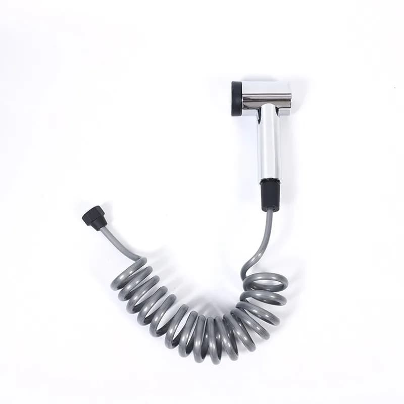 High pressure spray gun for domestic car wash, garden irrigation, irrigation with spring retractable pipe in EVA.