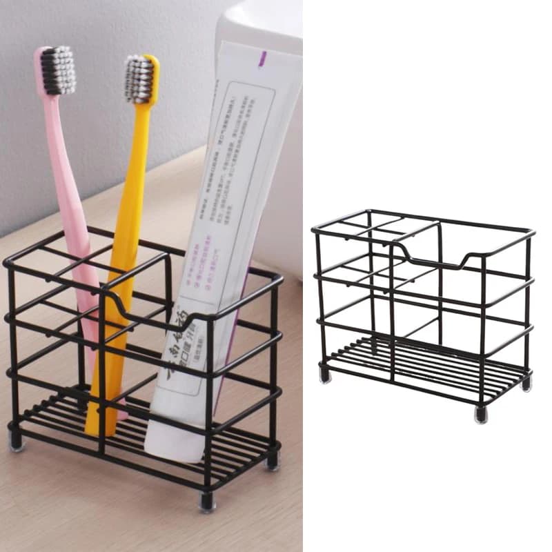 Home Toothbrush Holder For Bathroom Stainless Steel Toothpaste Holder Stand For Electric Toothbrush Stand Organizer Accessories