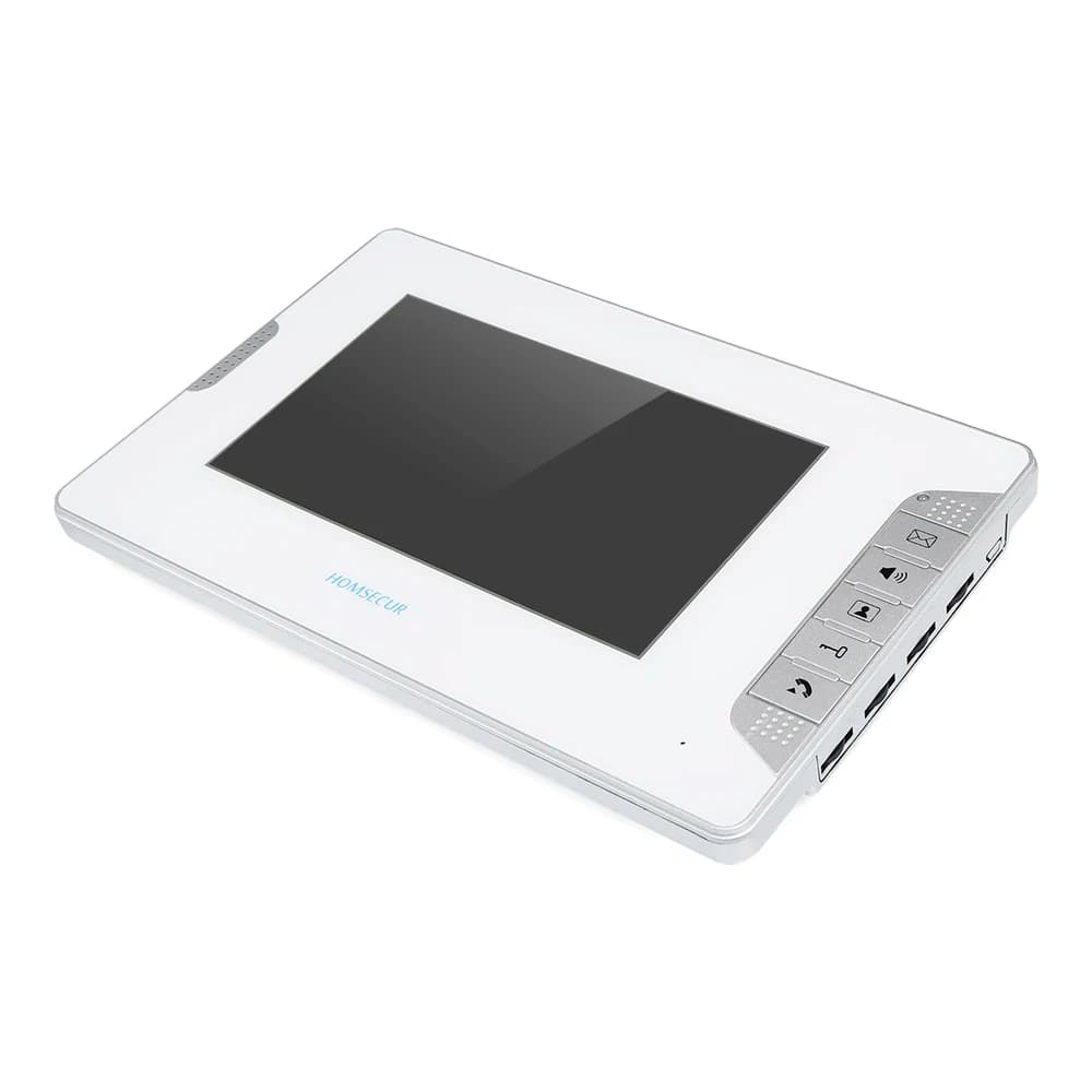 HOMSECUR XM703-W 7" TFT LCD Color Indoor Monitor V70E-W for XSL Video Door Phone Intercom Home Security Villa Doorbell