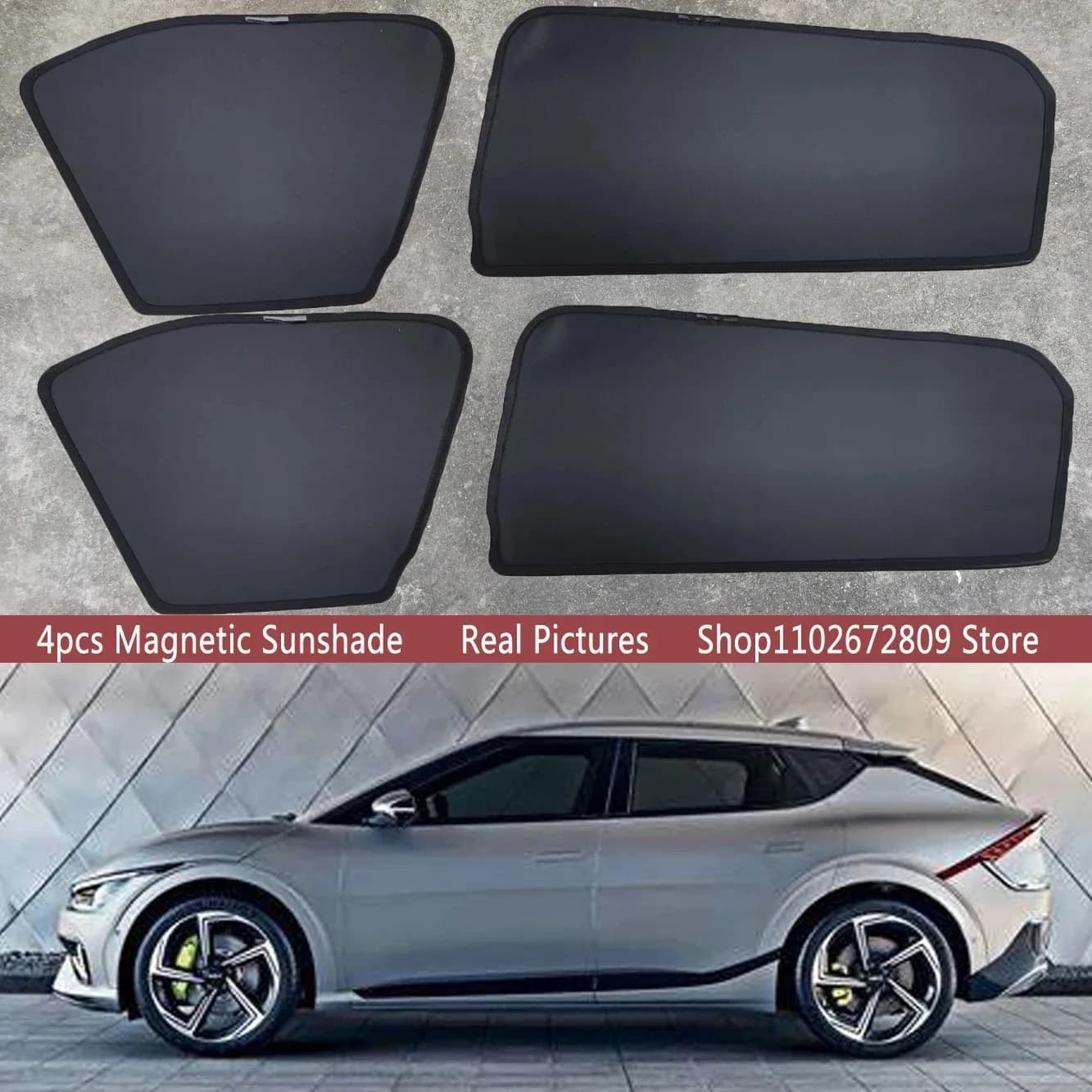 Parasole Magnetico per Auto, Tenda Parasole per Parabrezza, Accessori per KIA EV6 EV Elettrica 2022 - 2026 2025 2024 2023