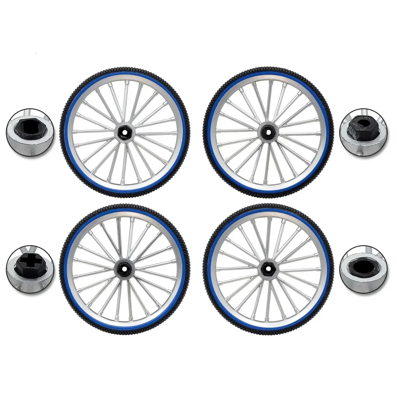66060 Raccordi per ruote robot da bicicletta compatibili con Lego Cross shaft TT N20 stepper SG90 25T