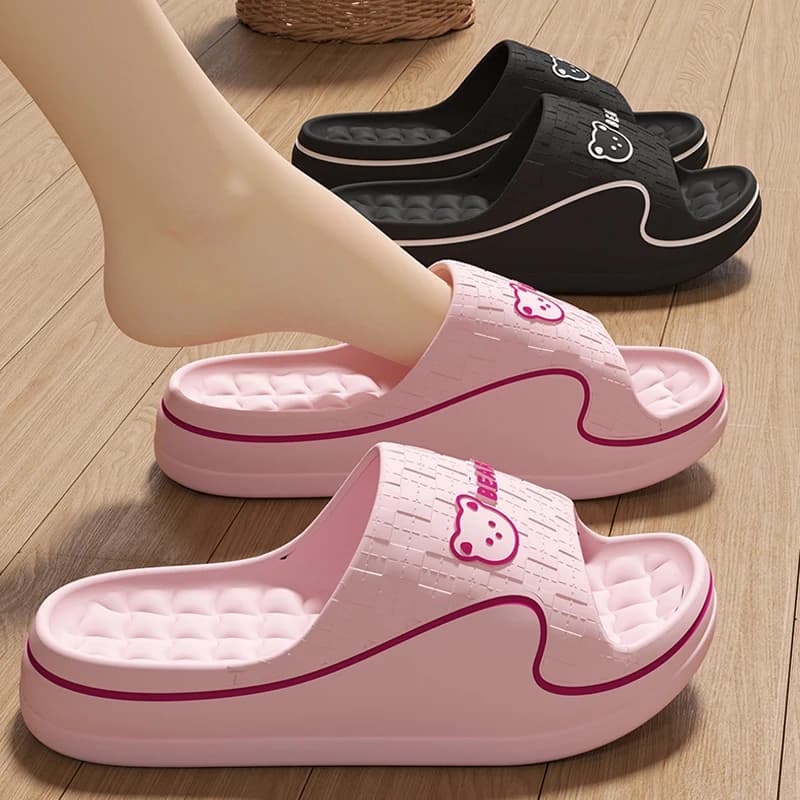 Ciabatte da casa da donna, simpatiche, in EVA, con cartoni animati, per interni, bagno, sandali con suola morbida antiscivolo, estive, da spiaggia, per coppia