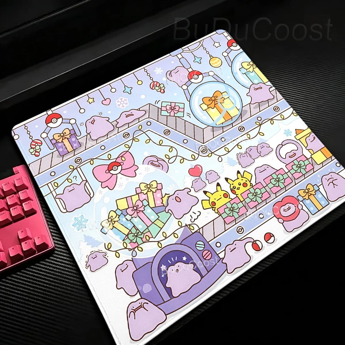 Small Mousepad Cute Ditto Rubber Mouse Pad Esports Gamer PC Keyboard Playpad Desktop Decoration Rug Pokemon Mat Desk accessories