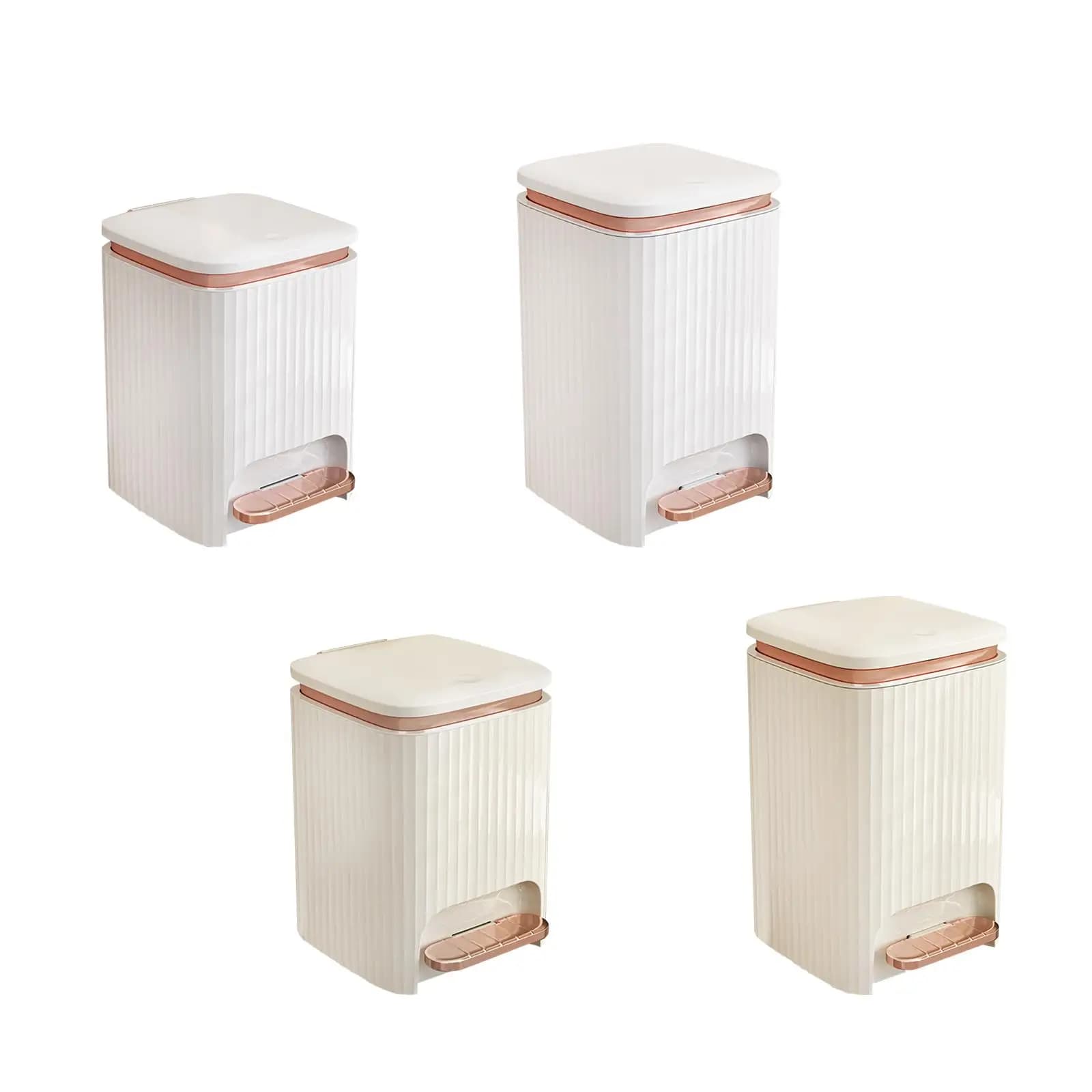 Pattumiera Kithcen con pedale e coperchio a pressione cestino da cucina moderno per studio Garage toilette toilette ingresso
