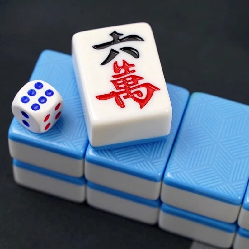 Piastrelle Mahjong per uso domestico passero strofinato a mano grande giada boutique media rossa di alto valore con scatola media 108 fogli