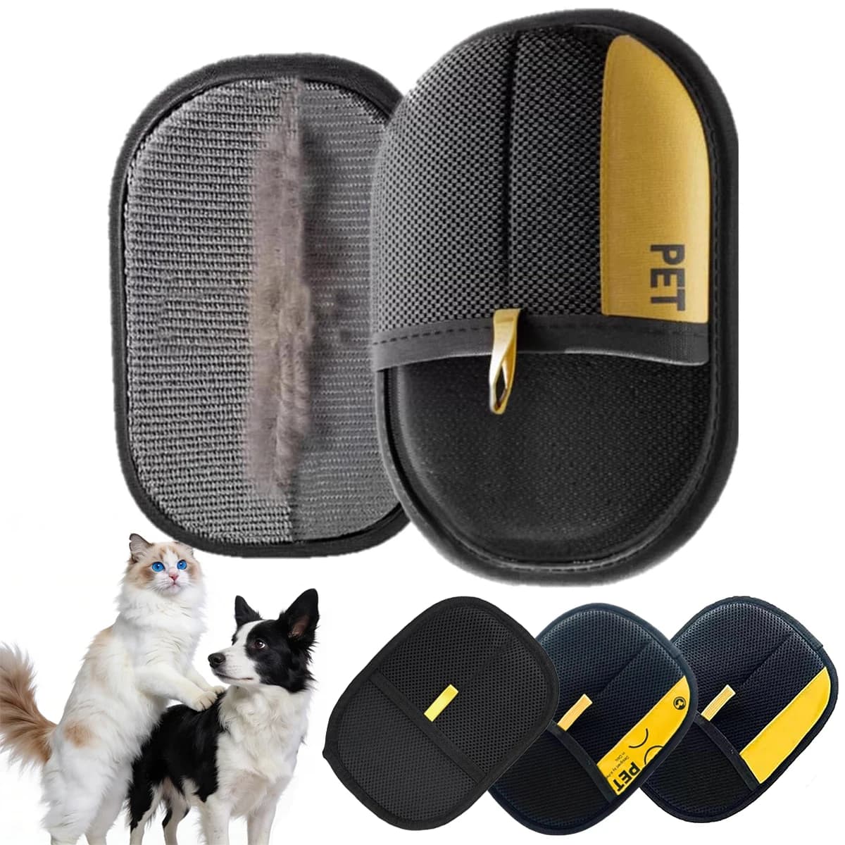 Guanto per la rimozione dei peli degli animali domestici, da 1 a 5 pezzi – Guanto ispessito riutilizzabile per la toelettatura e la pulizia di mobili, delicato sui peli di cani e gatti, adatto a divani e auto
