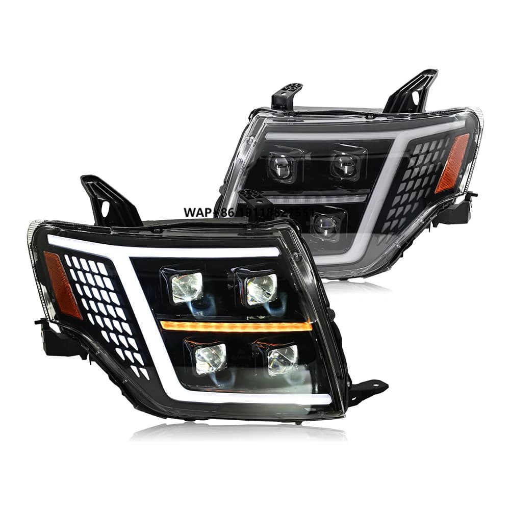 Faro principale con presa di fabbrica TT-ABC per lampada frontale a LED Pajero V93 V97 2009-2021 con luci di animazione dinamiche
