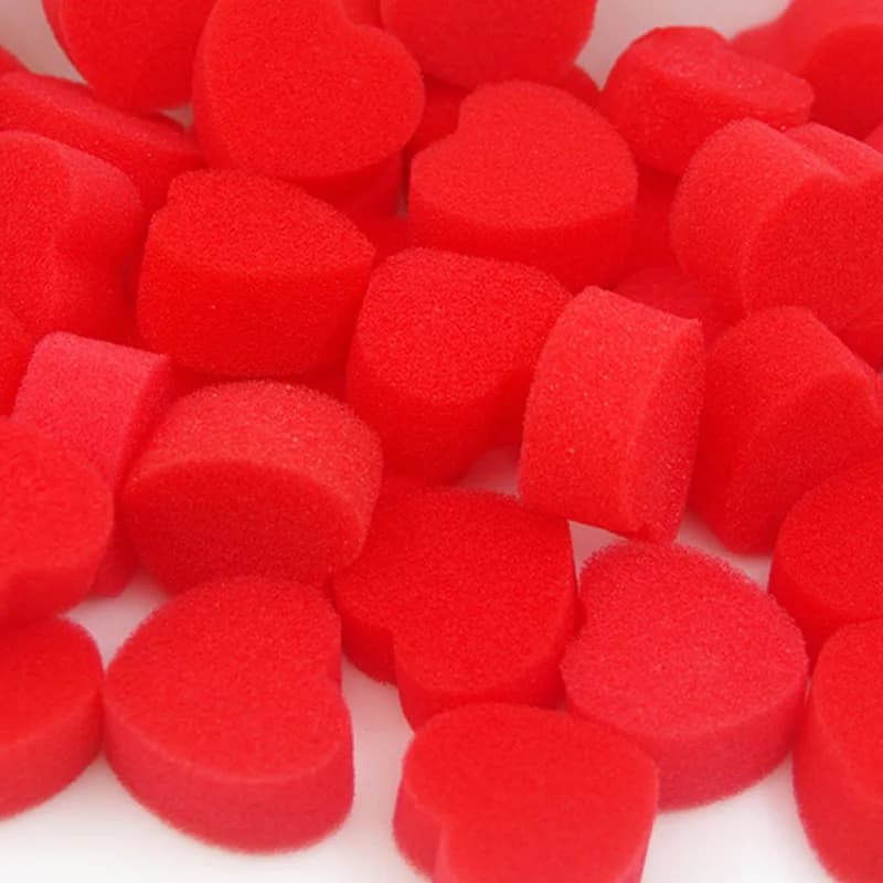 5Pcs/pack Sponge Hearts Magic Tricks Red Sponge Ball Magia Accessories Close Up Illusions Gimmicks Props Toys for Children