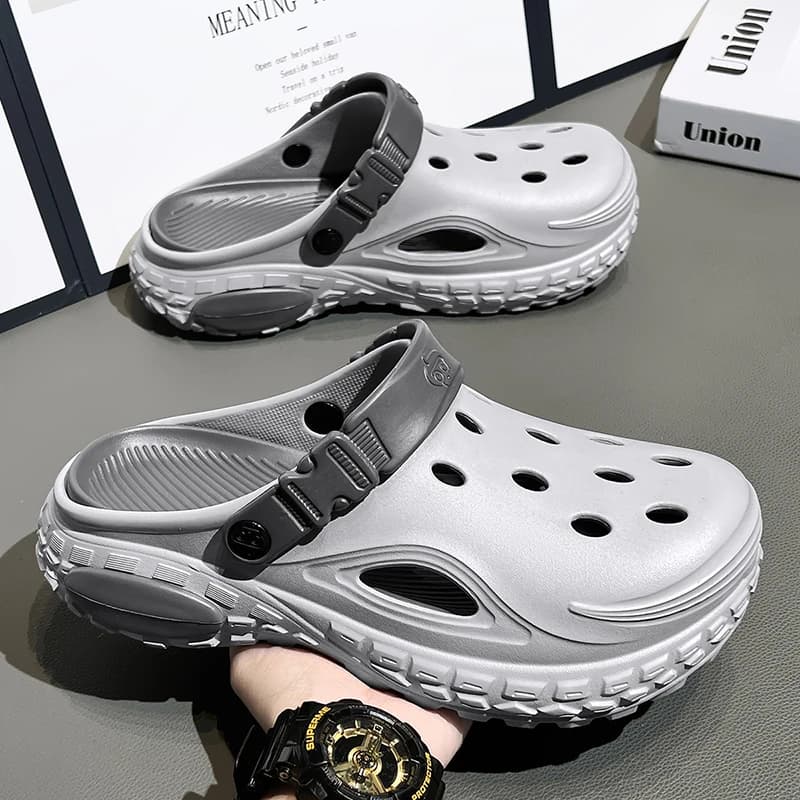 Men's Summer Sandals, Home Slippers, Garden Shoes, Comfortable and Lightweight, Anti-slip with Soft Sole, Beach Sandals