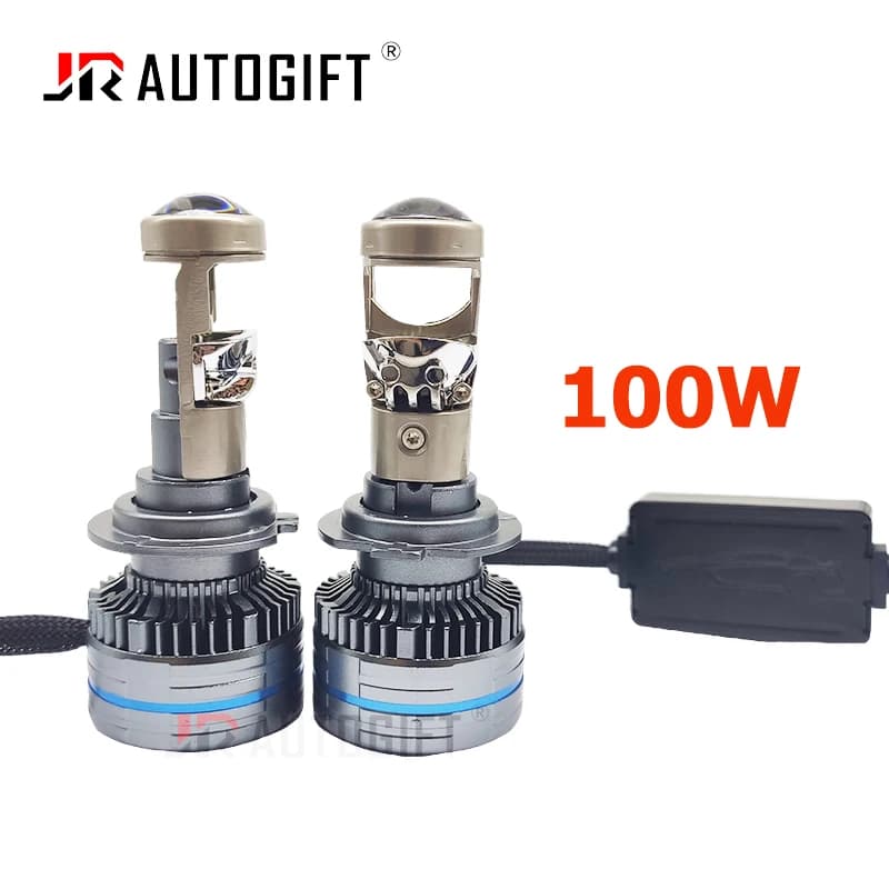 Lampadina per fari a LED H7 con LENTE H11 HB3 HB4 9005 9006 Mini luci per proiettori per auto Clear Cut Off Line 40000LM