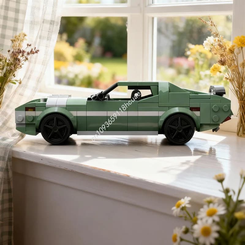 397 Pezzi MOC Plymouth GTX City Champions, Blocchi da Costruzione, Kit Creativo Fai-da-Te, Idea Regalo Natalizia, Giocattolo Educativo