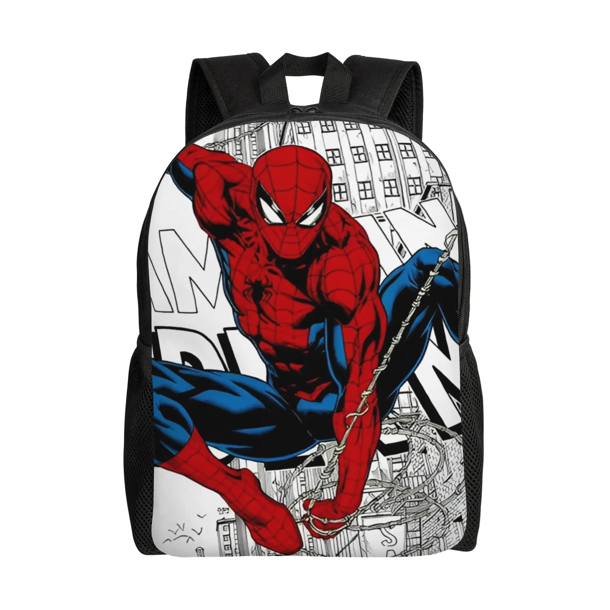 Zaino Spider-Man per Uomo e Donna, Borsa da Viaggio per Escursioni e Scuola, Zaino per Laptop in Tela, Borsa Sportiva alla Moda