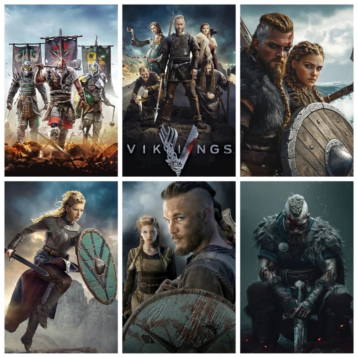 Puzzle da 500 Pezzi Serie Vikings, Decorazione per la Casa, Giochi per Adulti, Divertimento in Famiglia, Puzzle da Pavimento, Giocattoli Educativi per Bambini, Regalo