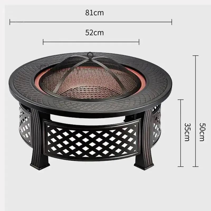 Supporto per braciere da esterno/interno, braciere a carbone per riscaldamento domestico, braciere da giardino, tavolo braciere, stufa per barbecue da cortile, forno da campeggio