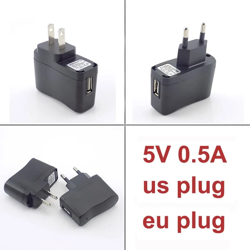 5V 0.5A 500mAh caricatore Micro USB universale 100V 240V adattatore di alimentazione da ca a cc viaggio a7