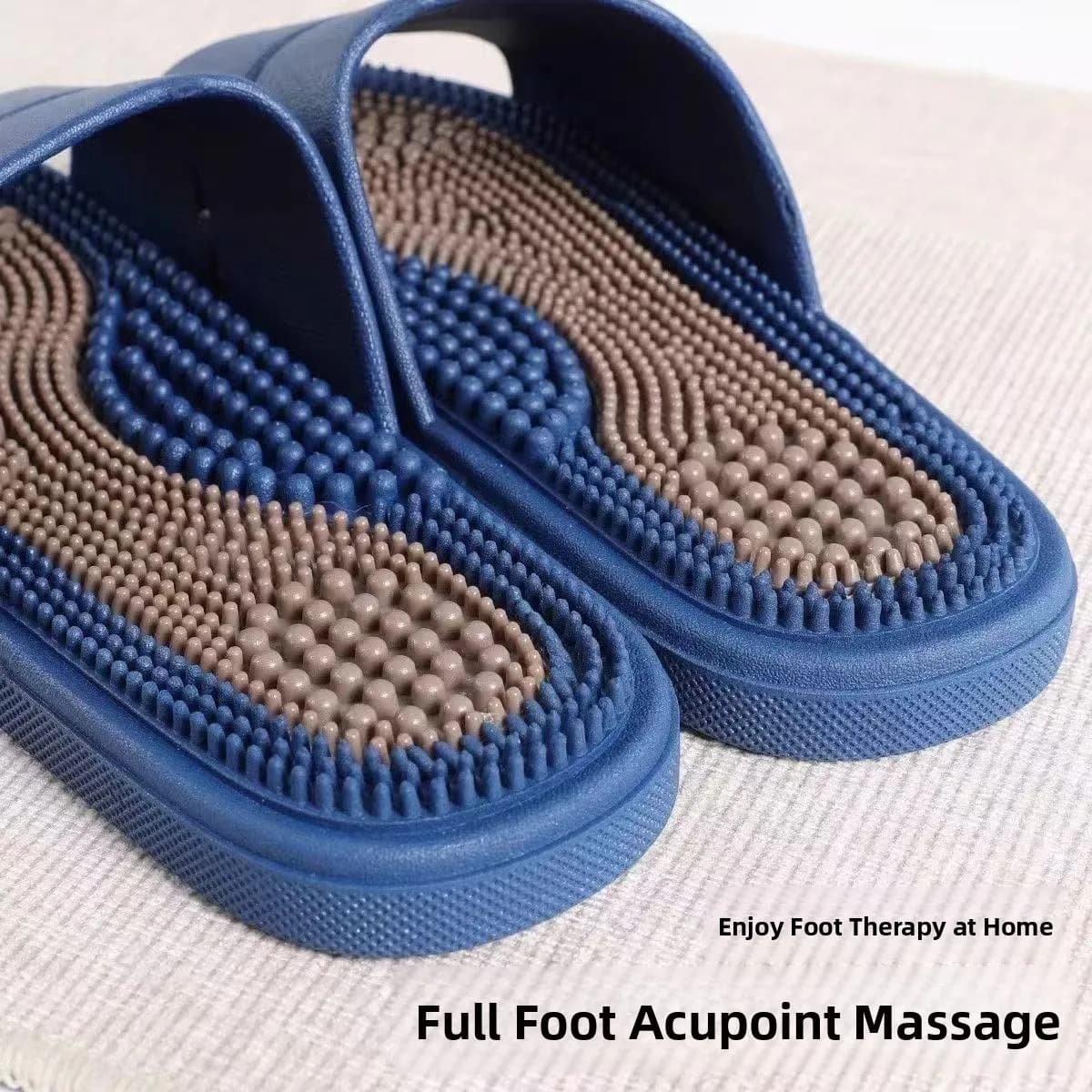 Men's High-End Slip-On oes 2026 New Massage Particle Indoor Slippers No Odor No Noise Comfortable PVC Material Casual Sle