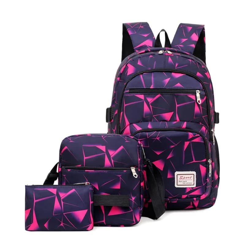 Large Student Travel Backpack Men's School Bag Mochila Durable Double-Strap EVA Backpack Other Brand Outdoor Sports Bag