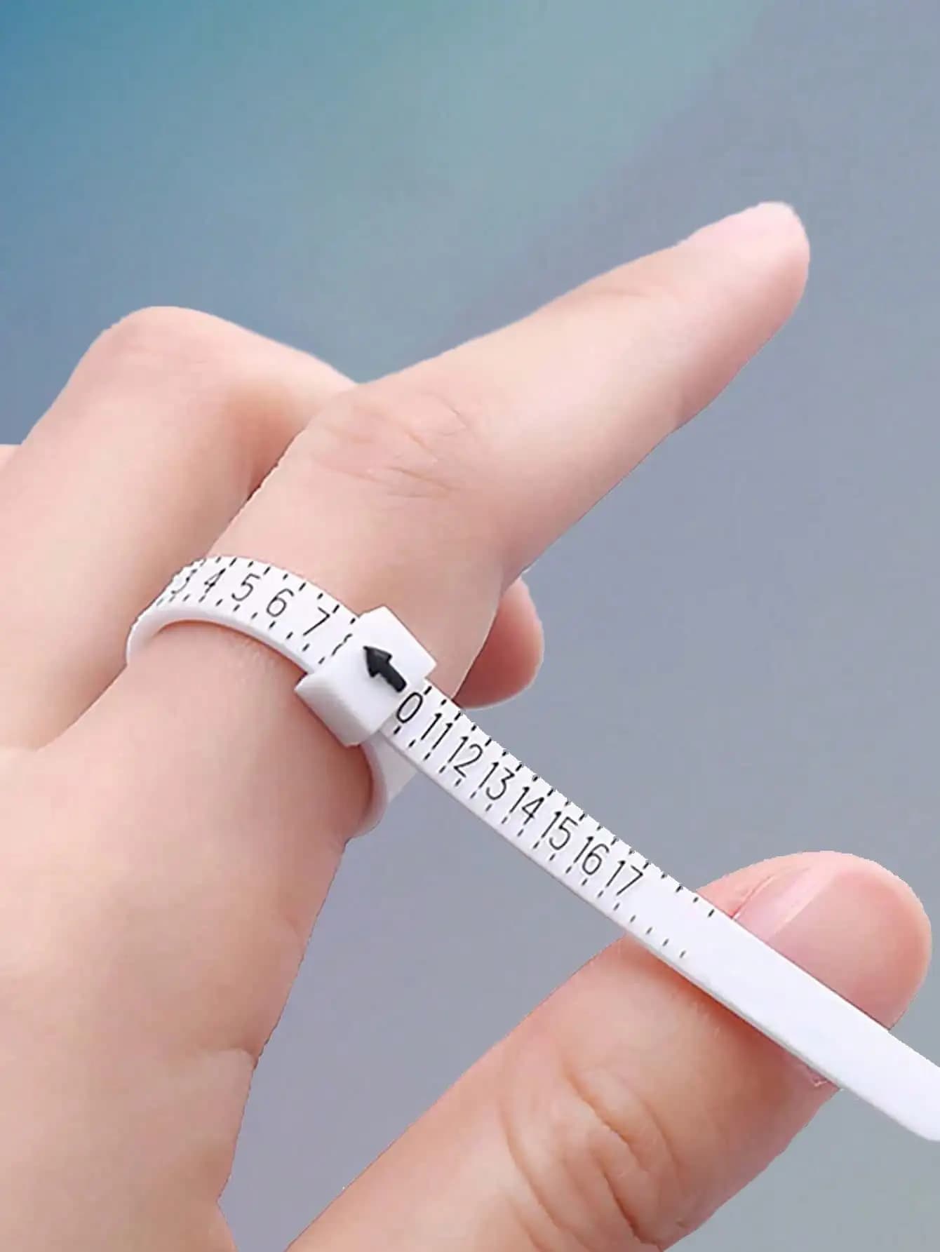 Ring Sizer Measuring Tape Tool, Soft Adjustable Finger Gauge for Accurate Ring Size Measurement at Home, Engagement Wedding Band Jewelry Accessory