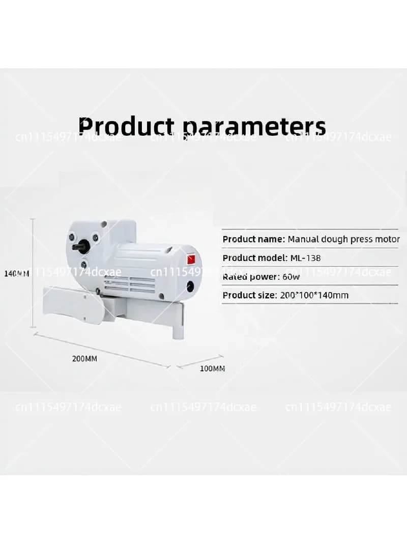 Universal Motor for Manual Noodle & Pasta Makers 110V-220V DIY Electric Pasta Machine Tool