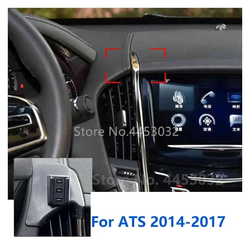 Supporti speciali da 17mm per Cadillac ATS supporto per telefono da auto supporto GPS staffa fissa accessori per Base presa d'aria 2014-2017