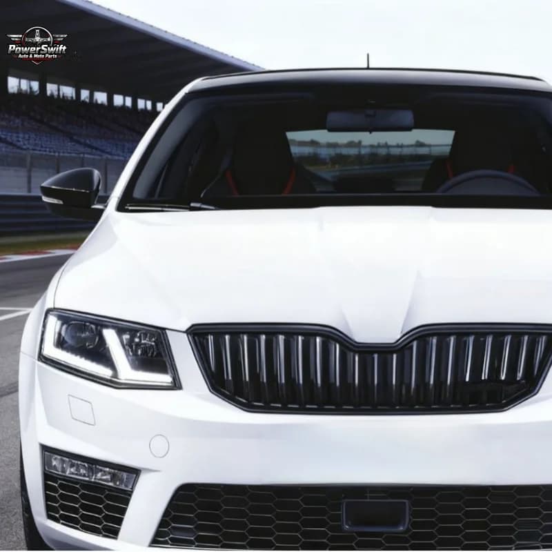 Suitable for 15-17 Skoda Octavia Modified Double L Shape LED Lens Headlight Assembly