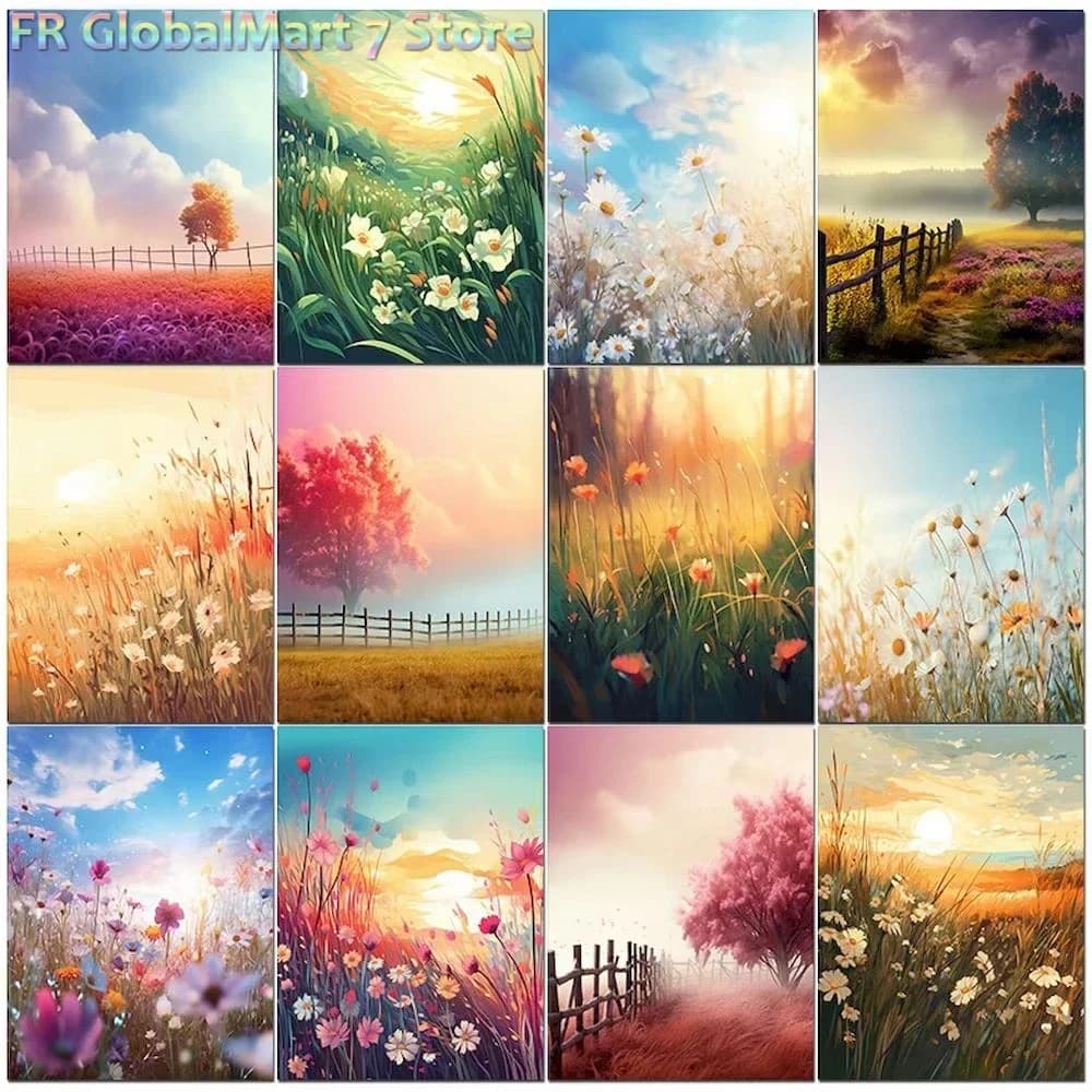 Diamond Painting Modern Diy Painting By Numbers Kits Scenery Picture Of Coloring By Numbers Acrylic Paint Flower For Adults Di