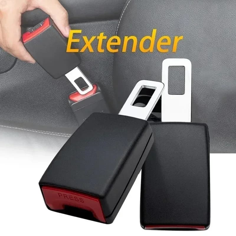 New 1Pc Universal Car Safety Belt Seat Belt Extension Plug Buckle Seatbelt Clip Adjustable Extender Child Car Accessories