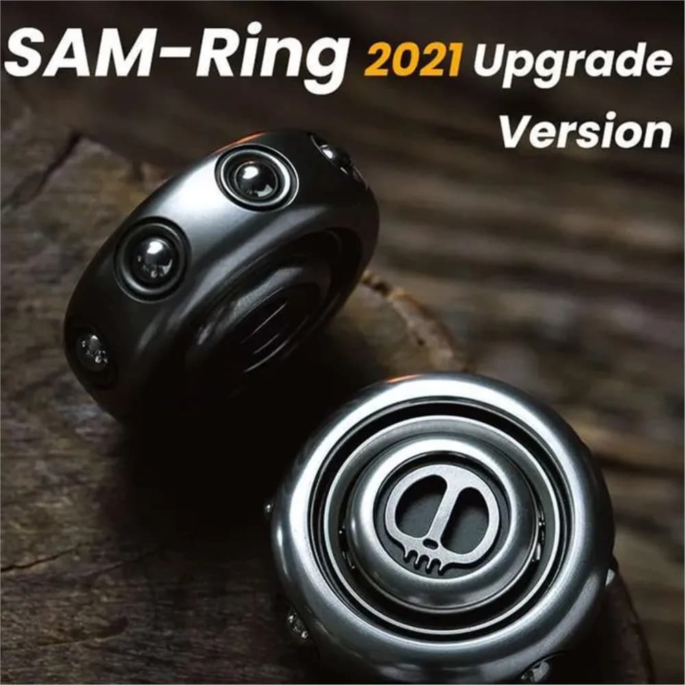 LAUTIE SAM Ring Fidget Spinner devil's Son Decompression EDC Finger Rotation anello antistress Magic Spinning giocattoli antistress