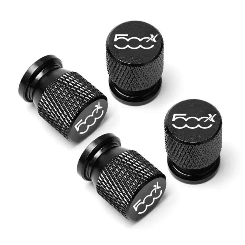 Car Wheel Tire Valves Airdust Air Stereo Covers for Fiat 500x 500 x Car Accessories 4 pieces